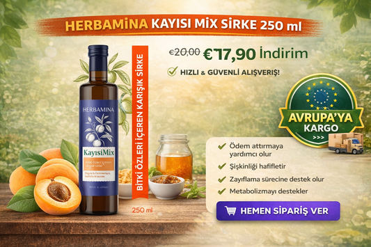HERBAMİNA Kayısı Mix Sirke Nedir? Nasıl Kullanılır? Faydaları ve Nereden Alınır?