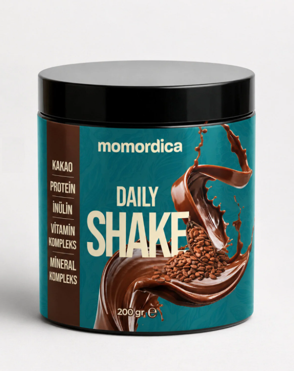 Momordica Daily Shake Ara Öğün Tozu - 200 gr (Kakao Tozu, Protein, İnülin, 9 Vitamin, 5 Mineral)