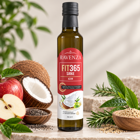 FIT365 – Apple Cider Vinegar with Coconut Oil, Chia Seeds, Quinoa, and L-Carnitine – Naturally Fermented 250 ml