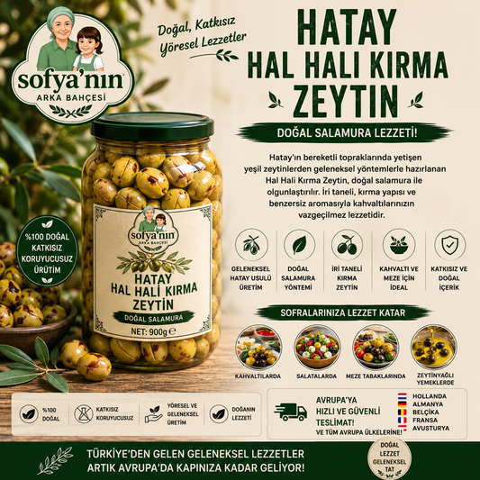 Hatay Hal Hali Kırma Zeytin - 1kg