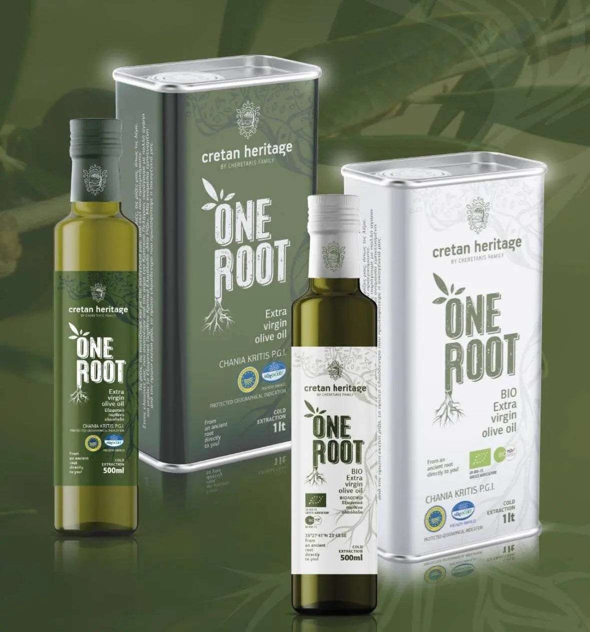 Cretan Heritage – One Root Doğal Sızma Zeytinyağı (500 ml)