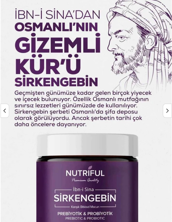 Nutriful İbn-i Sina Şirkencebin 240 g