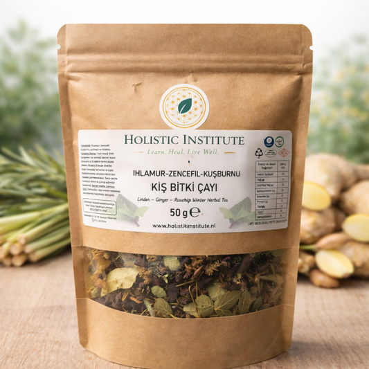 Ihlamur, Zencefil & Kuşburnu Kış Bitki Çayı - Bağışıklık Güçlendirici & Isıtıcı Etki - 50 gr