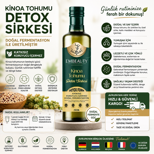 Kinoa Tohumu Detox Sirkesi 250ml