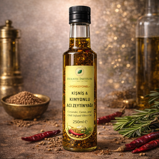 Holistic Institute – Fonksiyonel Kişniş & Kimyonlu Acı Zeytinyağı