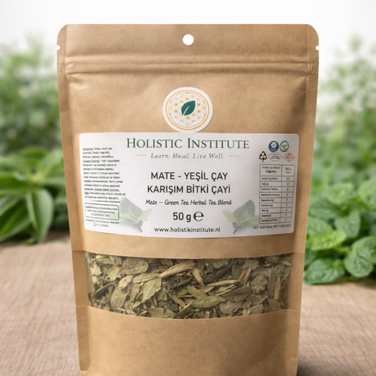Mate & Yeşil Çay Karışım Bitki Çayı - Doğal Enerji & Metabolizma Desteği - 50 gr