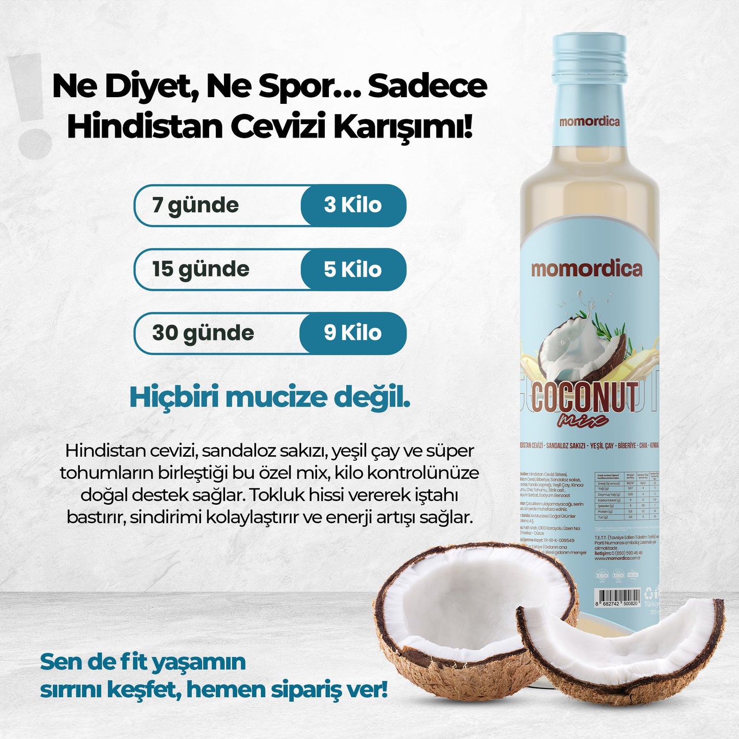 Momordica Coconut Mix - 3lü Set