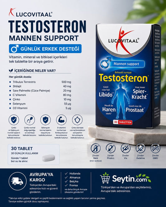 Testosteron Mannen Support – Günlük Erkek Desteği