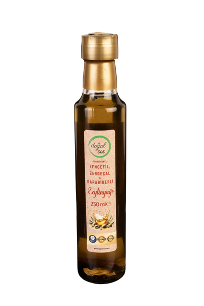 Fonksiyonel Zencefil Zerdeçal ve Karabiberli Zeytinyağı 250 ml