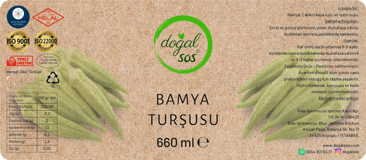 Fermente Bamya Turşusu