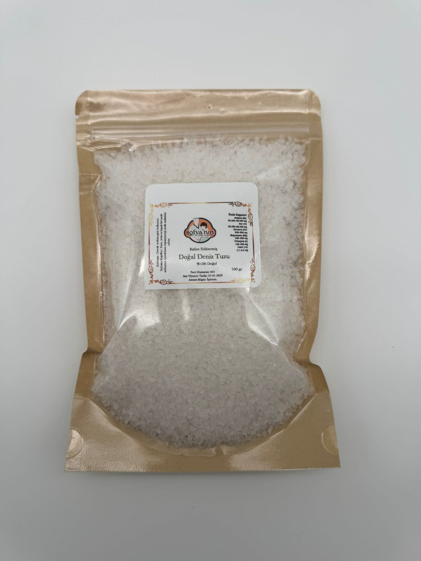 Rafine Edilmemiş Doğal Deniz Tuzu (300 gr)