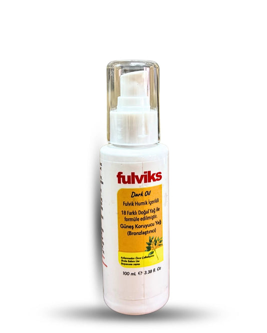 Fulviks Dark Oil Bronzlaştırıcı Güneş Koruyucu Yağ 100ml | Fulvik Humik Asit