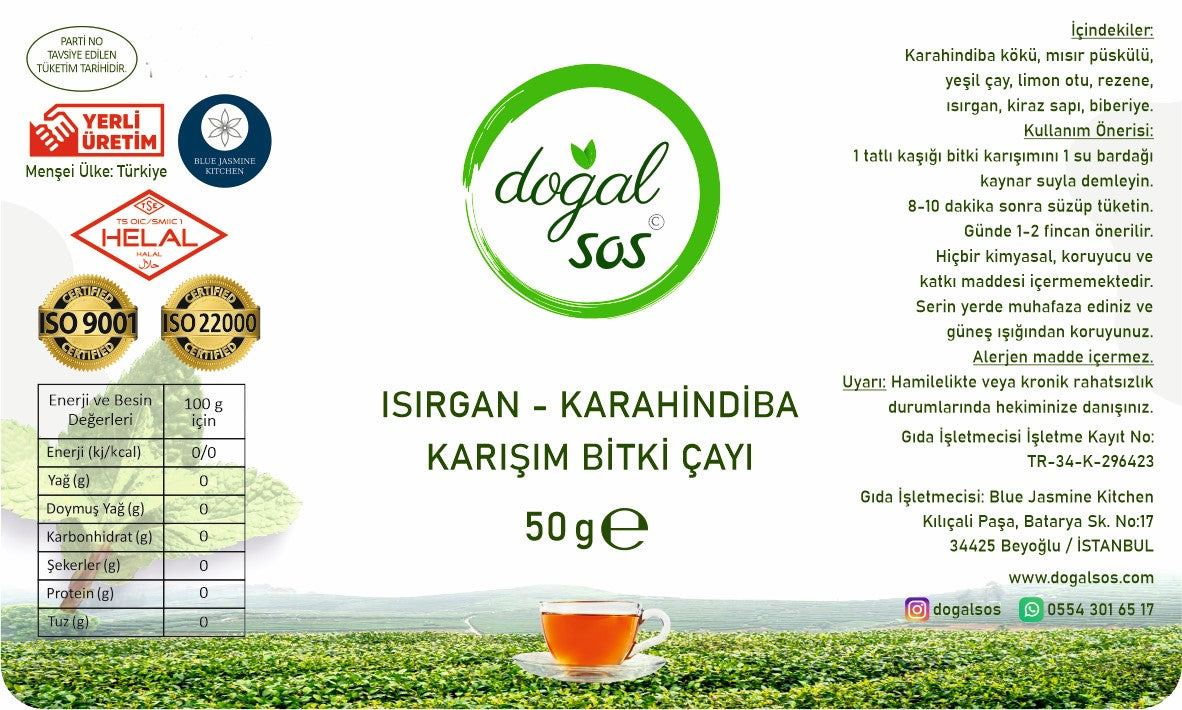 Isırgan-Karahindiba Karışım Bitki Çayı 50g