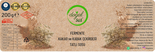 Fermente Kakao & Kabak Çekirdeği Tatlı Sosu