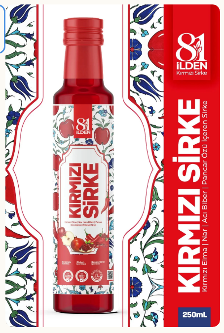 81 İlden -Doğal Kırmızı Sirke | Şişkinlik & Ödem Karşıtı Güçlü Karışım