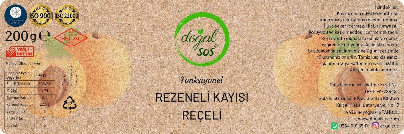 Fonksiyonel Kayısı & Rezene Reçeli