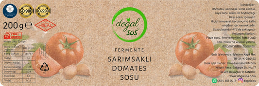 Fermente Sarımsaklı Domates Sosu