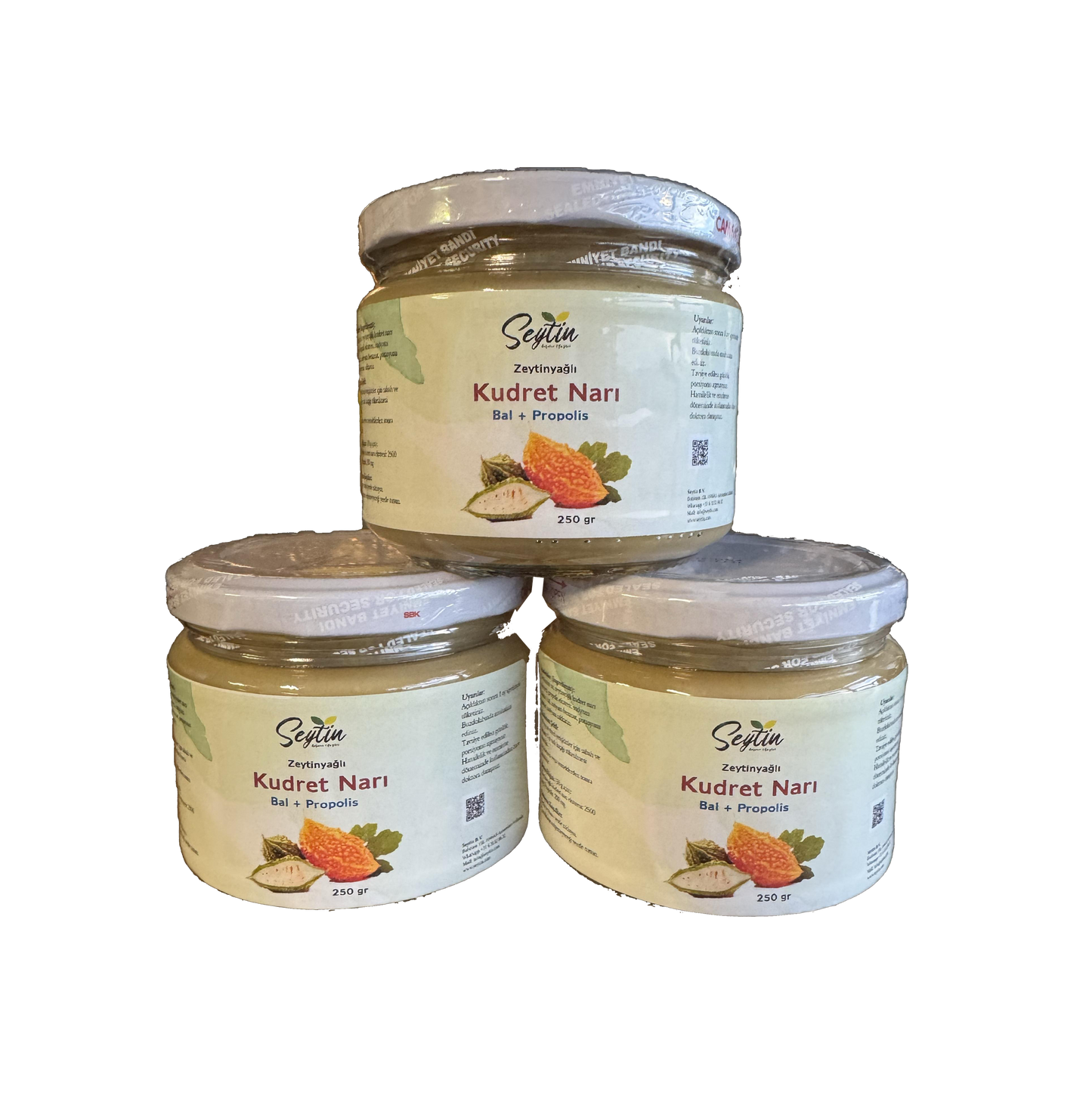 Seytin Zeytinyağlı Kudret Narı – Bal + Propolis (250 gr)
