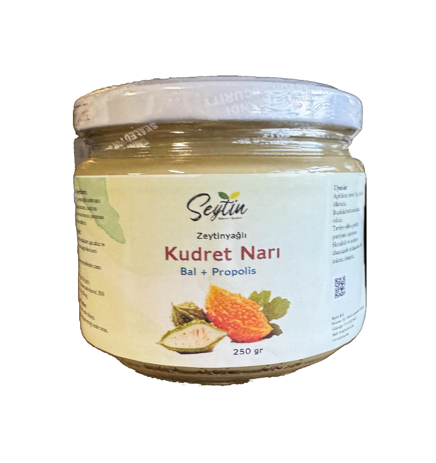 Seytin Zeytinyağlı Kudret Narı – Bal + Propolis (250 gr)