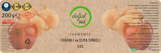 Fermente Soğanlı Elma Sirkeli Sos