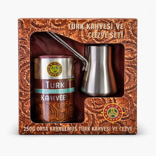 Orta Kavrulmuş Türk Kahvesi – 250 g (Cezve Hediyeli)