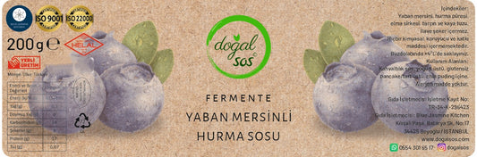 Fermente Yaban Mersinli Hurma Sosu